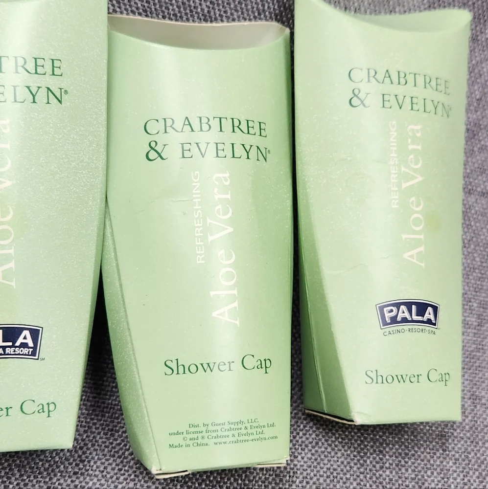 Crabtree and Evelyn La Source & Other Travel Soap and Shower Cap Lot. - Picture 2 of 7